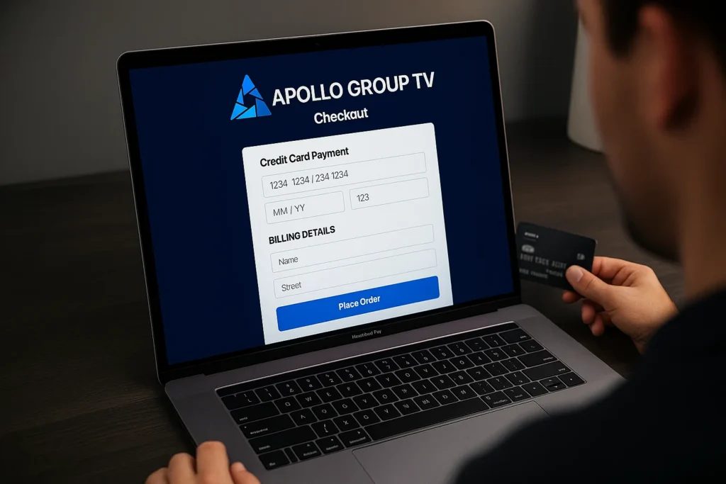 How to Pay Apollo Group TV with a Credit Card