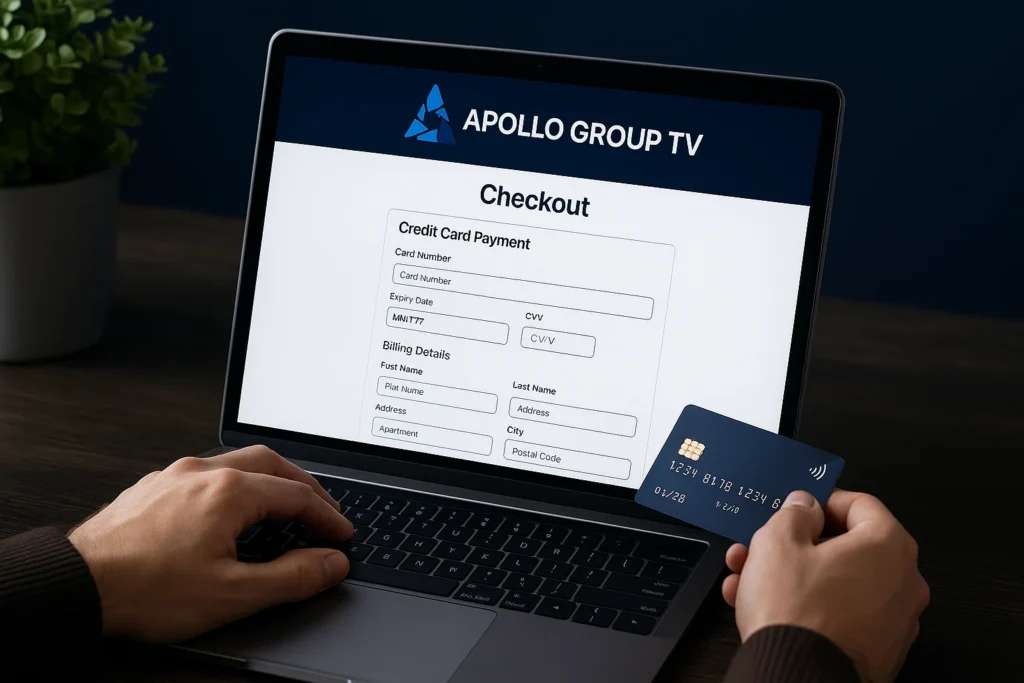 How to Pay Apollo Group TV with a Credit Card